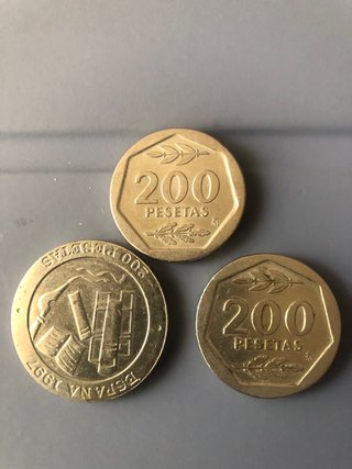 Monedas 200 Pesetas Juan Carlos I