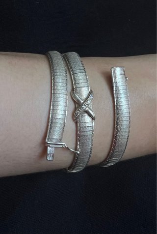 Collar de plata con diseño estilo tubogas 925