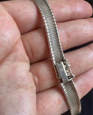 Collar de plata con diseño estilo tubogas 925