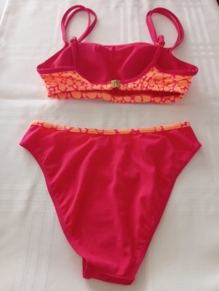 Bikini mujer talla 40 naranja y fucsia