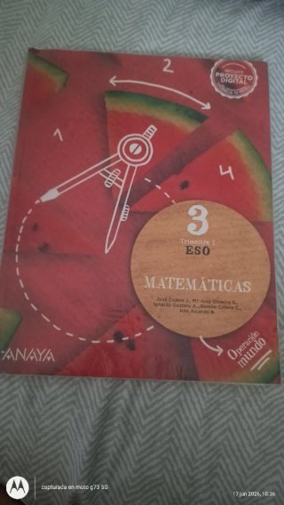 Libro de matemáticas 3 ESO