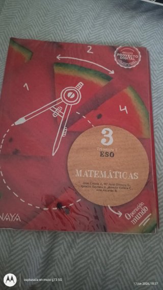 Libro de matemáticas 3 ESO