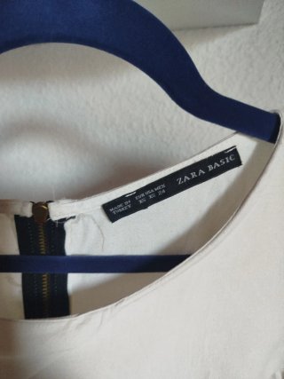 Camisa Zara volantes blanca Talla XS