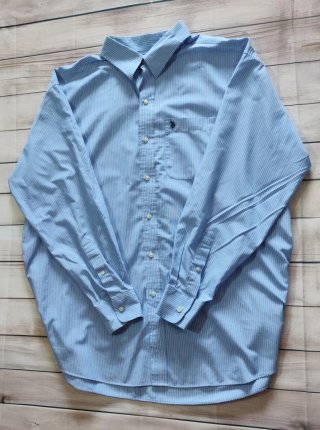Camisa Larga U.S. Polo Assn. Clásica Rayas Azules