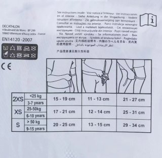 Juego completo de protecciones Patinaje Talla XS