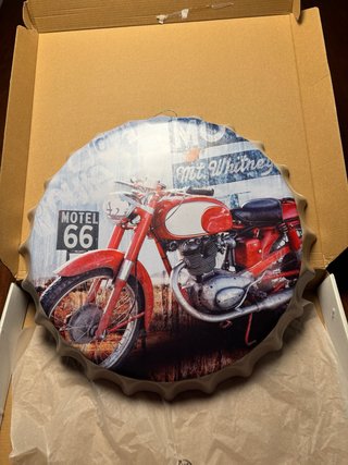 Cuadro Decorativo Moto Motel 66