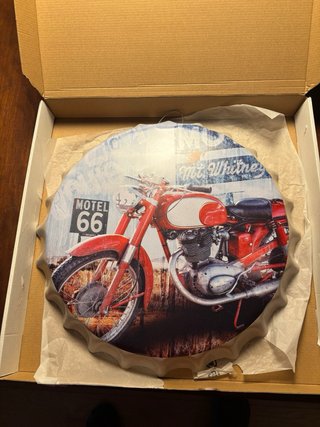 Cuadro Decorativo Moto Motel 66