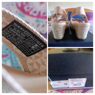 Sandalias Tommy Hilfiger Cuña Baja Beige/Nude 38