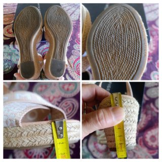Sandalias Tommy Hilfiger Cuña Baja Beige/Nude 38