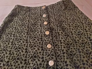 Falda Zara estampado animal print.