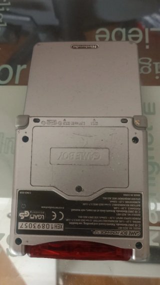 Nintendo Game Boy Advance SP Plata