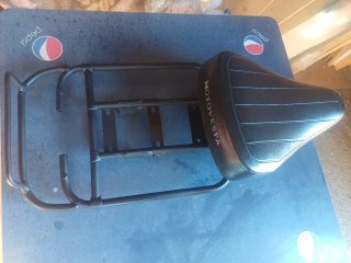 Vespino .Asiento Moto MOTOVESPA Scooter Negro