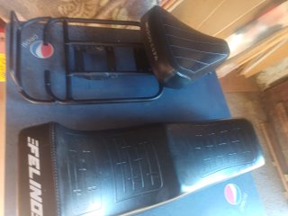 Vespino .Asiento Moto MOTOVESPA Scooter Negro
