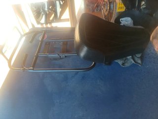 Vespino .Asiento Moto MOTOVESPA Scooter Negro