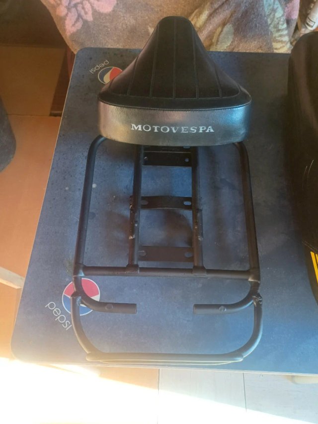 Vespino .Asiento Moto MOTOVESPA Scooter Negro