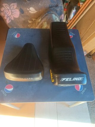 Vespino .Asiento Moto MOTOVESPA Scooter Negro