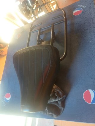 Vespino .Asiento Moto MOTOVESPA Scooter Negro