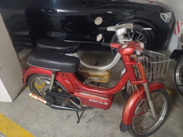 Vespino .Asiento Moto MOTOVESPA Scooter Negro