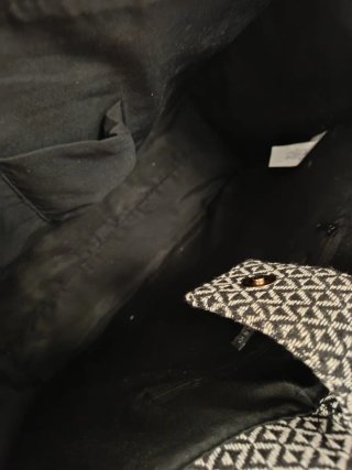 Bolso Tote Geométrico Primark Negro y Blanco