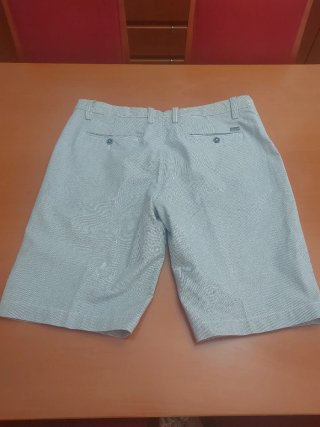 Bermudas hombre Talla 48 rayas finas azul