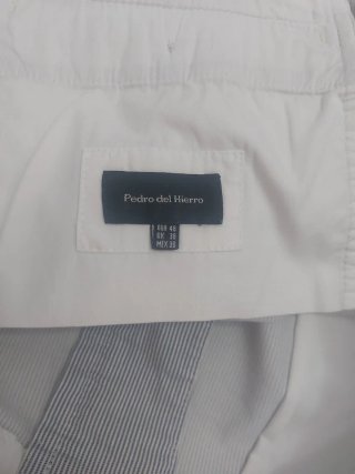 Bermudas hombre Talla 48 rayas finas azul