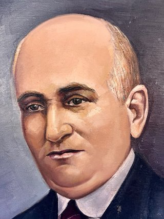Retrato institucional valenciano al óleo años 50
