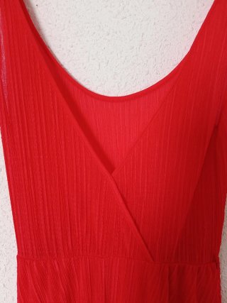 Vestido rojo verano mujer talla M