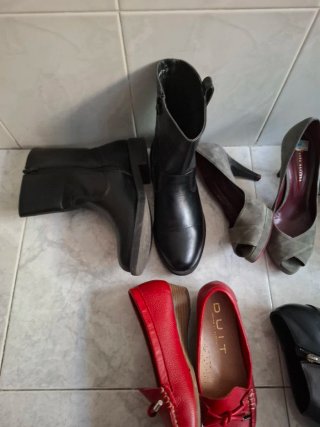 Lote 5 calzados Piel mujer Talla 37 por 20€