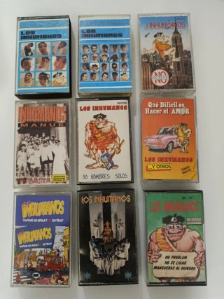 9 Los Inhumanos Cintas Cassettes ELIGE