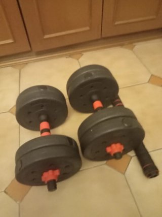 Mancuernas ajustables con discos