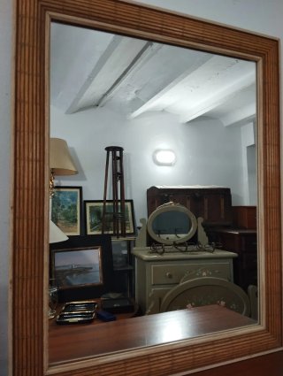 Espejo Zara Home Bambú y Madera