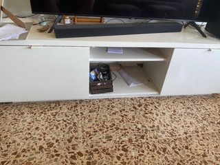 Sofá 3 plazas chaise longue + 2 poufs