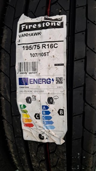 6 NEUMÁTICOS FIRESTONE VANHAWK3 195/75 R16C 107/10