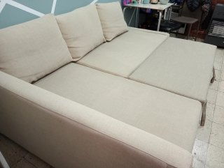 Sofá cama beige Friheten Ikea