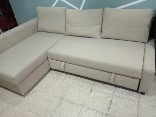 Sofá cama beige Friheten Ikea