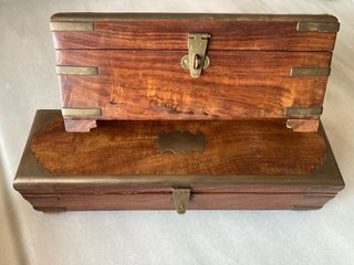 Pack Cajas Angloindias Vintage Madera Palisandro