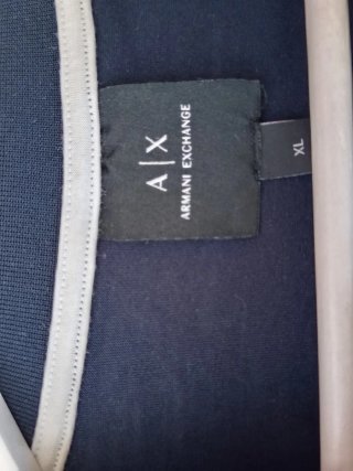 Polo Armani Exchange Azul Talla XL