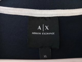 Polo Armani Exchange Azul Talla XL