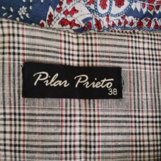 Vestido corto cuadros Pilar Prieto