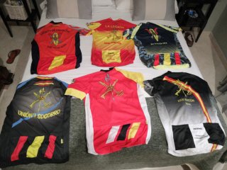 Lote de 6 Maillots bici 101 Km La Legión de Ronda