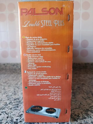 Placa de cocina doble Ralson Steel Plus