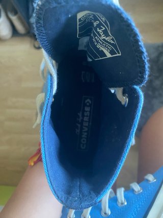 Converse azules talla 37/38 (1 uso)
