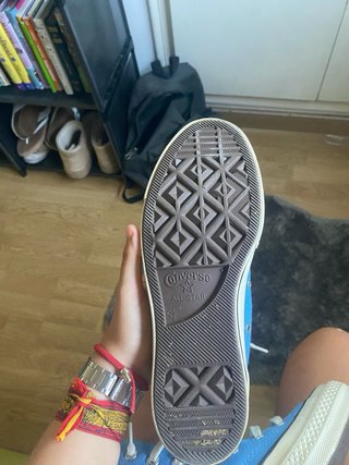 Converse azules talla 37/38 (1 uso)