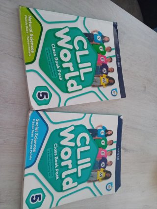 Libros natural y social 5 primaria .Clil World.