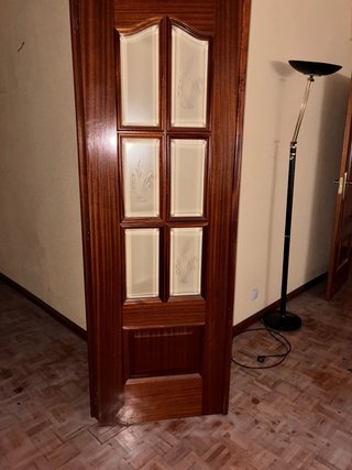 Puerta de madera maciza interior