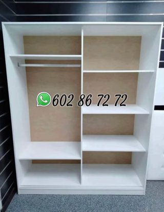 Armario de madera puertas correderas/1'60 ancho