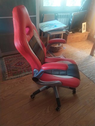 Silla Gamer Nintendo Roja y Negra