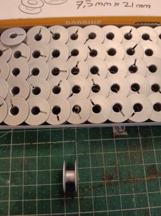 100 Canillas Aluminio Bobina Máquina Coser