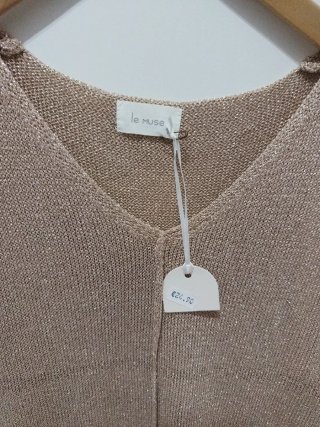 Vestido Lúrex Le Muse Talla Única Dorado