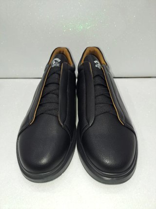 Scarpe uomo similpelle nere tg. 43